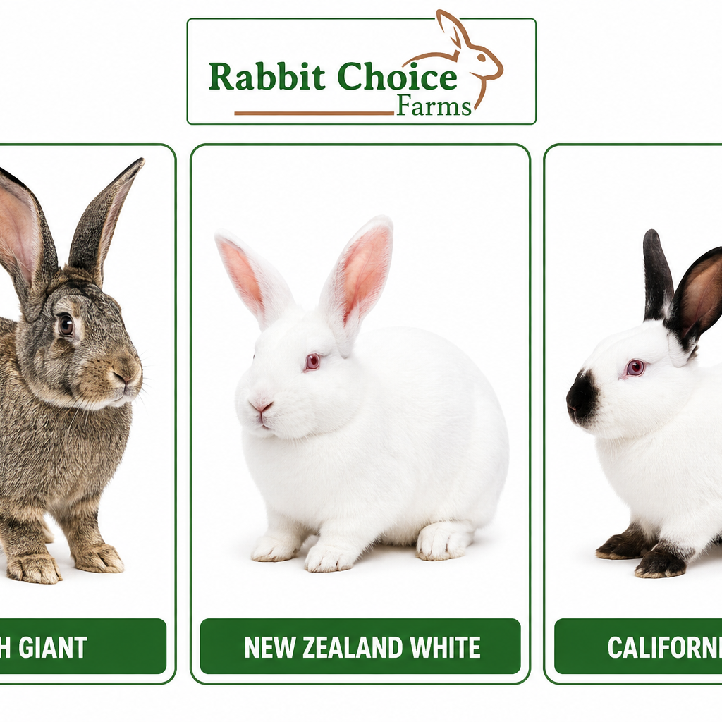 Rabbit breeders at rabbit choice farms